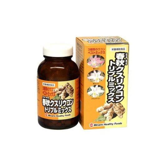 【買一送一】Minami 日本調理腸道幫助消化春秋薑黃三合丸 (600粒)