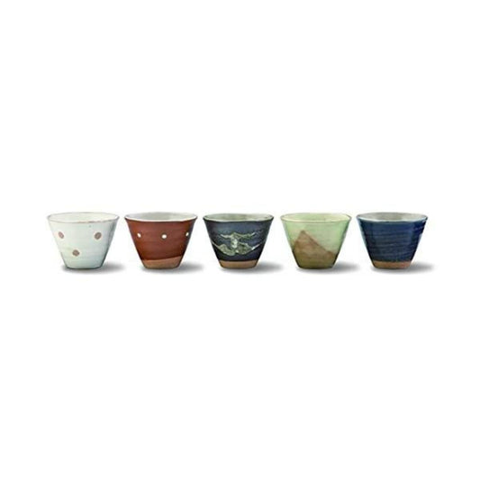 清風古窯陶瓷茶杯 (5件禮盒裝)
